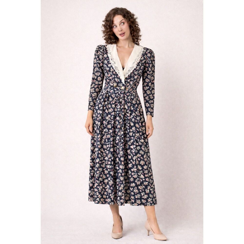 Lisa Petites Vintage A-Line Dress - Size 14 Petite